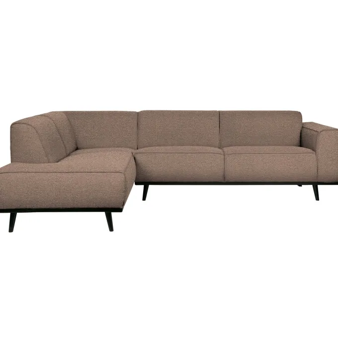 Woood Statement hoekbank links bouclé nougat