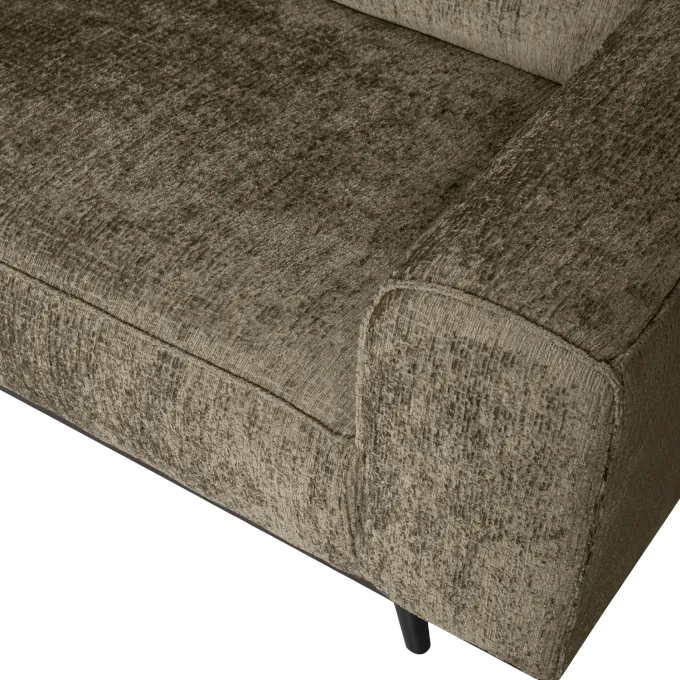 Woood Statement hoekbank links structure velvet bonsai