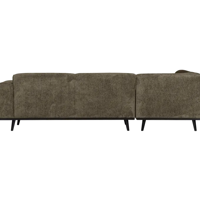 Woood Statement hoekbank links structure velvet bonsai