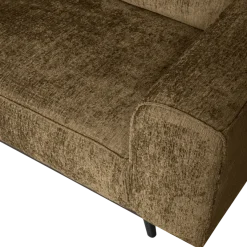 Woood Statement hoekbank links structure velvet brass
