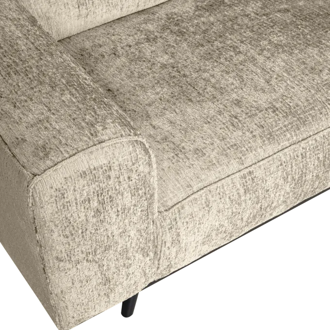 Woood Statement hoekbank rechts structure velvet wheatfield