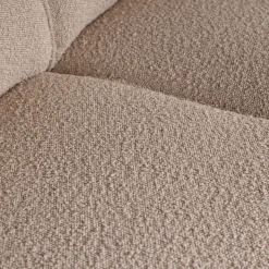 Woood Statement hoekbank rechts bouclé beige