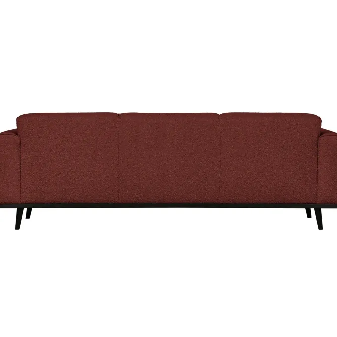 Woood Statement 3-zits bank 230 cm bouclé chestnut