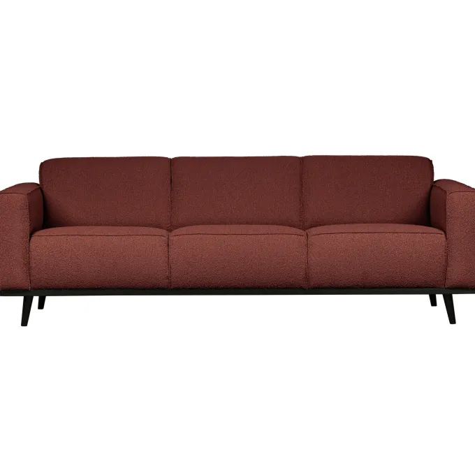 Woood Statement 3-zits bank 230 cm bouclé chestnut