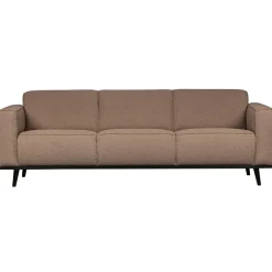 Woood Statement 3-zits bank 230 cm bouclé nougat