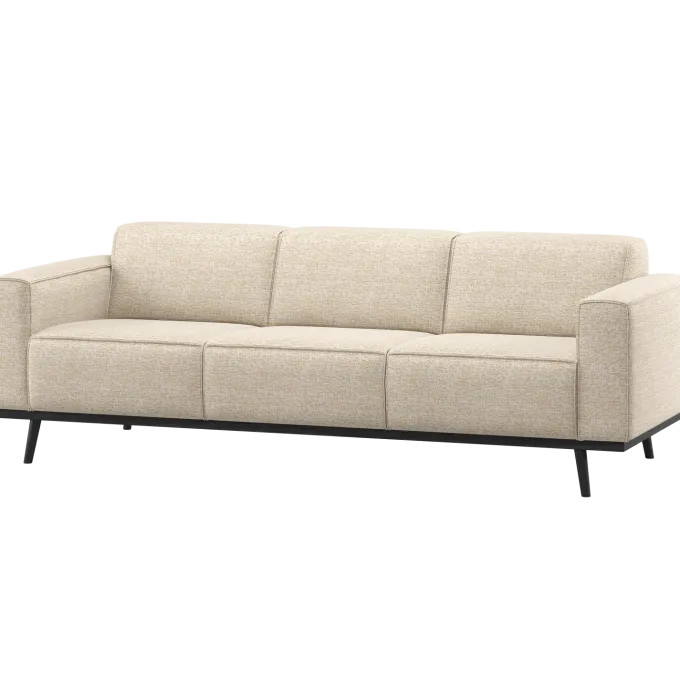 Woood Statement 3-Zits Bank 230 Cm Beige Melange