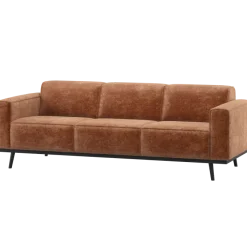 Woood Statement 3-Zits Bank 230 Cm Chenille Velvet Terra