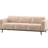 Woood Statement 3-Zits Bank 230 Cm Chenille Velvet Naturel