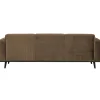 Woood Statement 3-zits bank 230 cm fluweel taupe