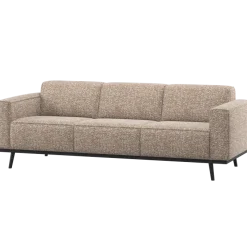 Woood Statement 3-Zits Bank 230 Cm Lichtbruin Melange