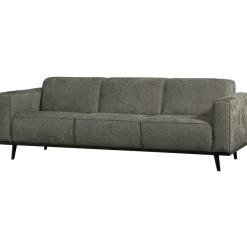 Woood Statement 3-zits bank 230 cm structure velvet frost