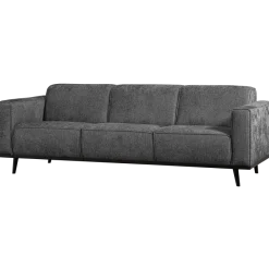 Woood Statement 3-zits bank 230 cm structure velvet mountain