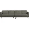 Woood Statement 4-zits bank 280 cm structure velvet frost