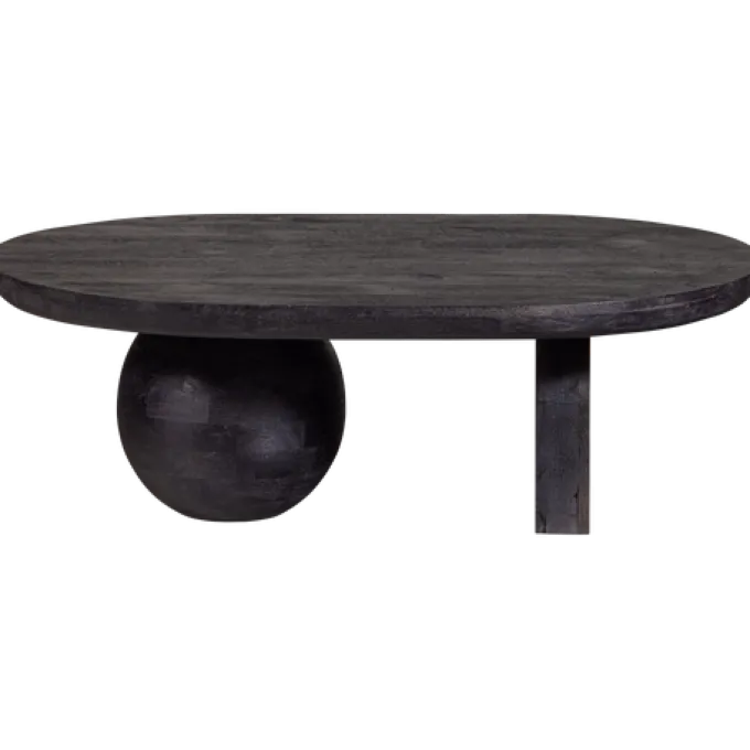 Woood Steppe Salontafel Mango Hout Zwart