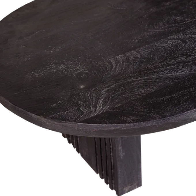 Woood Steppe Salontafel Mango Hout Zwart