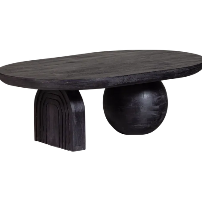 Woood Steppe Salontafel Mango Hout Zwart