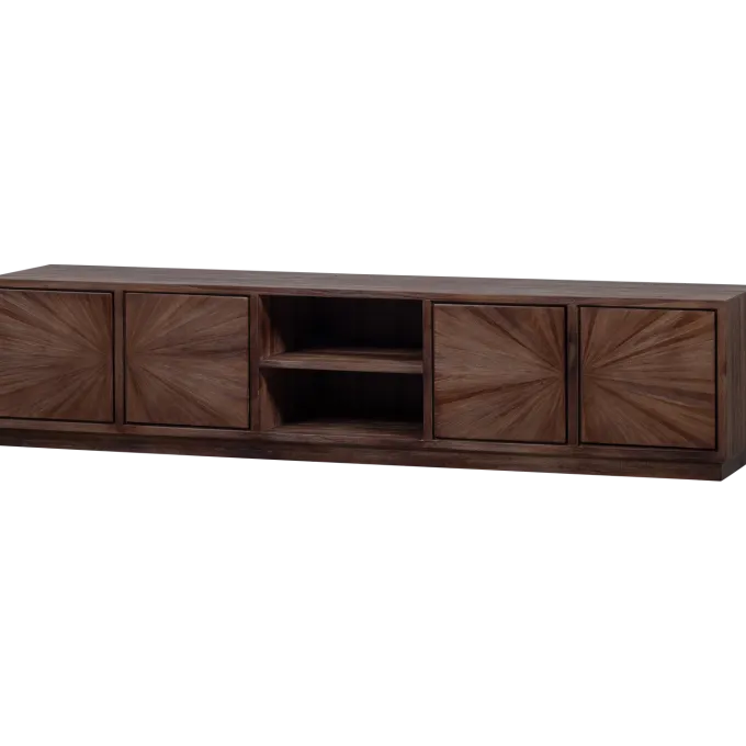 Woood Sun tv meubel met open vak recycled teak bruin