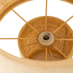 Woood Syro Tafellamp Raffia Naturel 55xo42 Cm