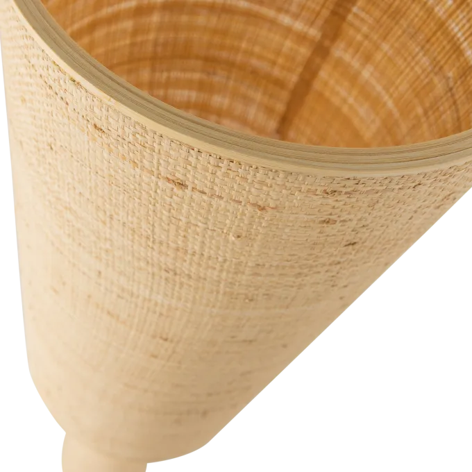 Woood Syro Vloerlamp Raffia Naturel 130xo30 Cm