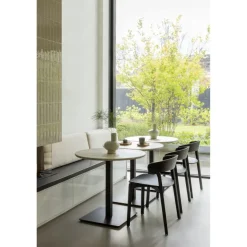 Woood Tablo bistro tafel eindstuk vingerlas 80x74cm dakargrau [fsc]