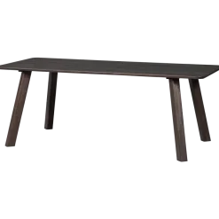 Woood Tablo eettafel afgerond vingerlas 200x90cm mystic brown [fsc]