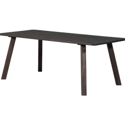 Woood Tablo eettafel afgerond vingerlas 200x90cm mystic brown [fsc]