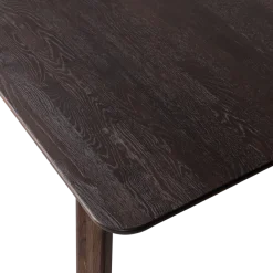 Woood Tablo eettafel afgerond vingerlas 200x90cm mystic brown [fsc]