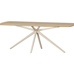 Woood Tablo Eettafel Deens Ovaal Verjongd 220x100 Cm Transparant [fsc]