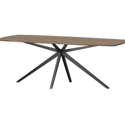 Woood Tablo Eettafel Deens Ovaal Verjongd 220x100cm Cashmere Brown [fsc]