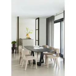 Woood Tablo eettafel deens ovaal dl 220x100cm mystic brown [fsc]