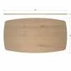Woood Tablo eettafel deens ovaal dl 180x100cm transparant [fsc]