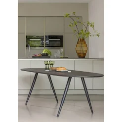 Woood Tablo eettafel ovaal vingerlas 220x90cm mystic brown [fsc]