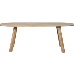 Woood Tablo eettafel ovaal vingerlas 220x90cm transparant [fsc]