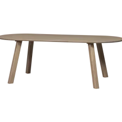Woood Tablo eettafel ovaal vingerlas 220x90cm pebble grey [fsc]