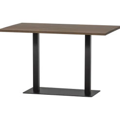 Woood Tablo eettafel recht vingerlas 120x80cm cashmere brown [fsc]