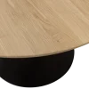 Woood Tablo eettafel rond vingerlas 120cm transparant [fsc]