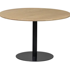 Woood Tablo eettafel rond vingerlas 120cm transparant [fsc]