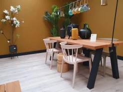 Woood Tablo Outdoor Eettafel Naturel Met A-poot Metaal [fsc]