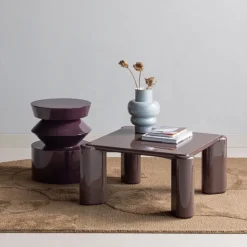 Woood Tiven Salontafel Hout Hoogglans Donkerbruin [fsc]