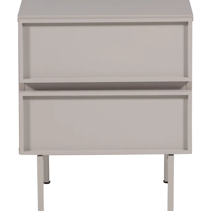 Woood Tours Ladekast/Nachtkastje 2 Lades Melamine/Mdf Zand