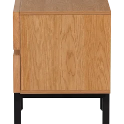 Woood Tours Ladekast/Nachtkastje 2 Lades Melamine/Mdf Naturel