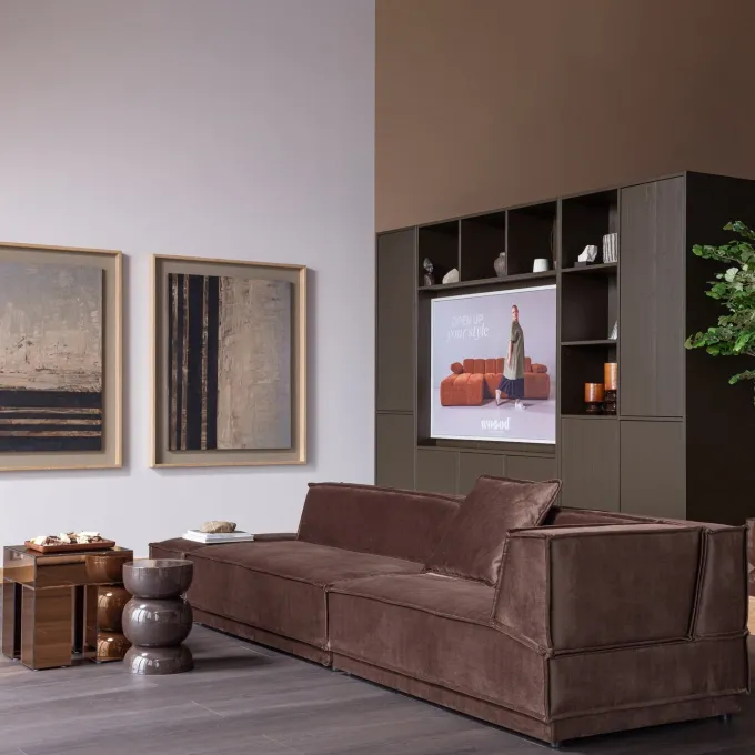 Woood Trayla Dienblad Mangohout Bruin - Set Van 3