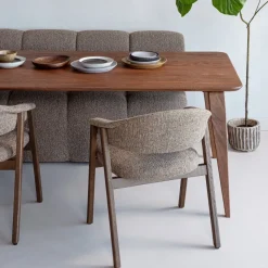 Woood Tunar Eetkamerstoel Met Armleuning Hout Bruin [fsc]