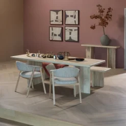 Woood Tunar Eetkamerstoel Met Armleuning Hout Naturel [fsc]