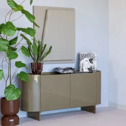 Woood TV meubel Lora hout hoogglans goren [fsc]