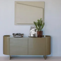 Woood TV meubel Lora hout hoogglans goren [fsc]