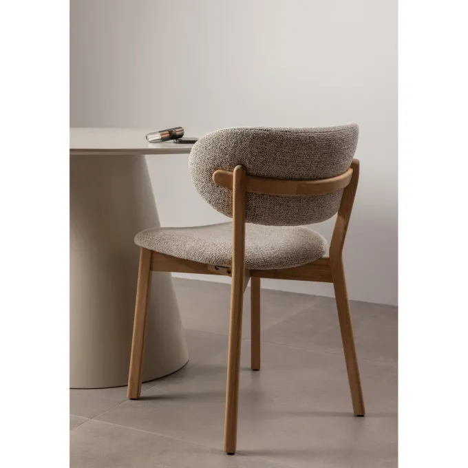Woood Udar eetkamerstoel met houten frame naturel