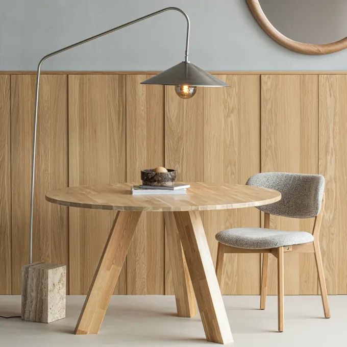 Woood Udar eetkamerstoel met houten frame naturel