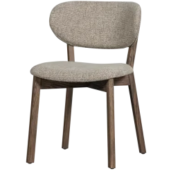 Woood Udar eetkamerstoel met houten frame donkerbruin