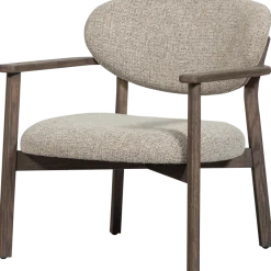 Woood Udar fauteuil met houten frame donkerbruin